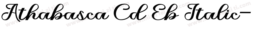 Athabasca Cd Eb Italic字体转换